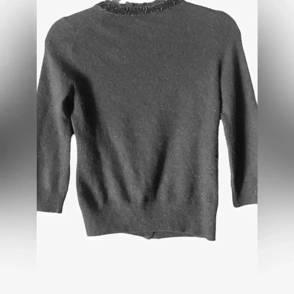 J. Crew Wool and Cashmere Button Up Cardigan Black - Picture 5 of 7